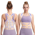 Fit Geno Back Brace Posture Corrector for Women and Men, Shoulder Straightener, Adjustable Full Back Support, Upper and Lower Back Pain Relief - Scoliosis, Hunchback, Hump, Thoracic, Spine Corrector (Multicolor, Small)