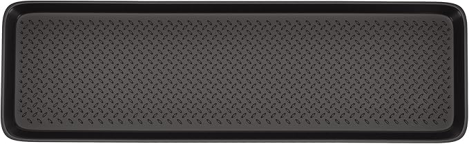 Matace 1 Pack Rubber Extra Large Shoe Tray for Entryway,Long Boot Tray,Slim Boot Mat for Indoor and Outdoor Use,16x55 in, Rectangular (Pack of 1)