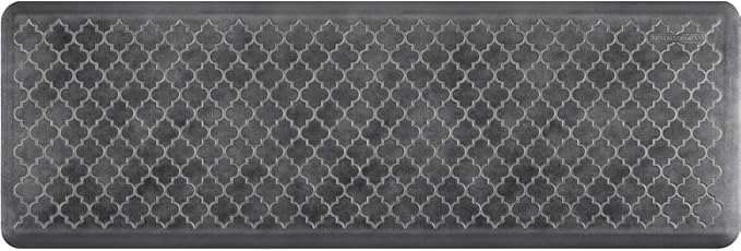 WellnessMats Trellis Collection Anti-Fatigue Floor Mat, Polyurethane – Ergonomic Support Pad for Home, Kitchen, Garage, Office Standing Desk – Water Resistant - Made in USA