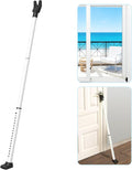 2025 Upgraded 2-in-1 Door Security Bar,Door Stoppers,Adjustable Heavy Duty Stoppers Jammer for Apartment,Home, Hotel Room,Travel(1 Pack,White)