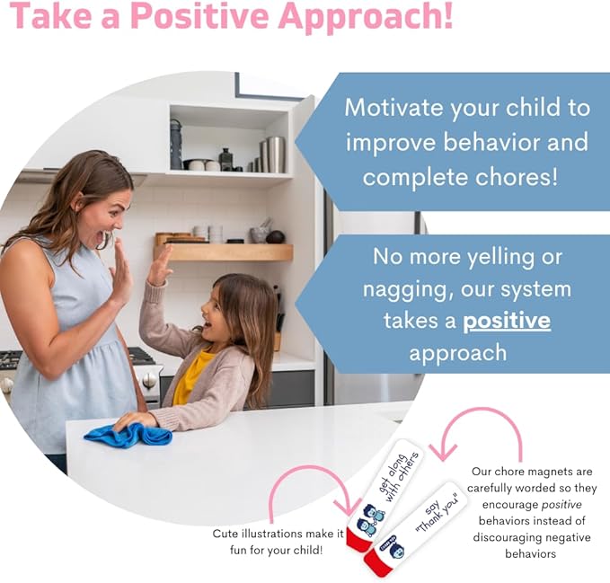 QUOKKA Reward Chart for Kids - Magnetic Behavior Chore Chart for Kids at Home - Dry and Erase Routine and Responsibility - Use 84 Magnets & 102 Stars - from Toddlers to Teens - Version 1 Extended