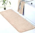 Walensee Large Bathroom Rug (24 x 60, Blush Beige) Extra Soft and Absorbent Shaggy Mat, Machine Washable Microfiber, Non-Slip, Luxury Floor Mat with Rubber Back