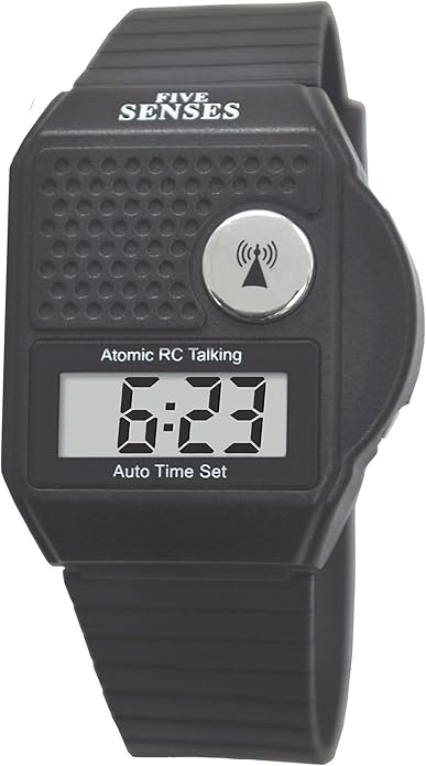 FIVE SENSES - English Atomic Talking Watch, Easy to use for Seniors Blind Men Women, Loud Talking Watch with Sound for Vision Impaired, Watches for Elderly Women, Blind People Products 1026