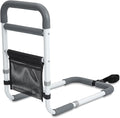 Bed Rails for Elderly Adults - 350LBS Heavy Duty Bed Assist Rail with Non-Slip Bedside Handle, Fall Prevention Safety Cane with Storage Pocket for Seniors, Fits King/Queen/Full/Twin Beds