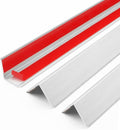 6pcs 57"L*0.98"W Aluminum Self-Adhesive Wall Corner Protectors, Wall Furniture Bumper, Safety Baby Proofing Corner Cushion Table Edge, Wide Coverage and Easy to Install - Silver