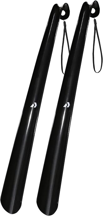 Nextnoid Shoe Horn Long Handle for Seniors - 16.5" Straight & Sturdy Long Shoe Horn for Men, Women & Kids