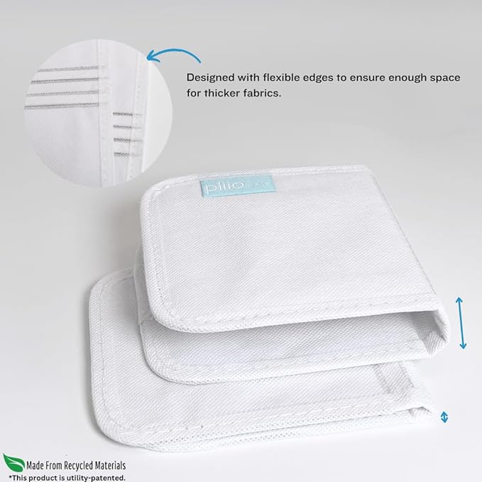 7 Pcs PLIIO Small Filers, Foldable Clothes Organizer, Space-Saving Closet and Suitcase solution, Wrinkle-Free Storage Solution for Home and Travel, Wardrobe Organizer and Clothes Folder