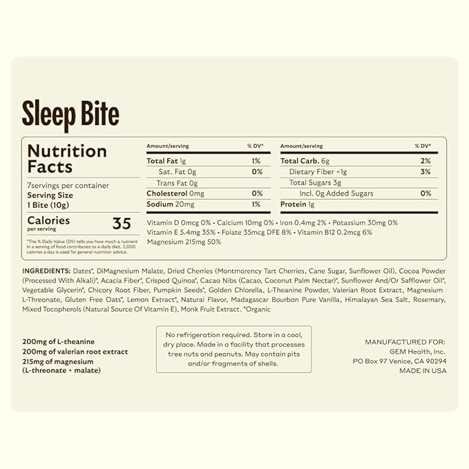 GEM Total Relaxation Bundle – Calm & Sleep Bites for Natural Stress Relief and Sleep Support | Magnesium, L-Theanine, Lemon Balm & Valerian Root | Non-Habit Forming, Vegan, No Added Sugar
