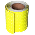 Industrial Reflective Tape Fluorescent Yellow Outdoor Waterproof 3 inch, High Visibility Hazard Conspicuity Safety Marking Tape (10 feet)