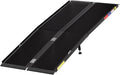 6 Feet Portable Wheelchair Ramp with Sopport Legs, Black Seamless Non-Slip Aluminum Folding Handicap Ramp,Threshold Ramp for Doorways, Wheel Chair Ramp for Home Steps,Loading Dock Plates