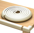 Furniture Edge 16.2ft & Corner Guards | Protective Foam Cushion | 15ft Bumper 4 Adhesive Childsafe Corners | Baby Child Proofing Foam Set and Safe for Table, Fireplace, Countertop | Brown