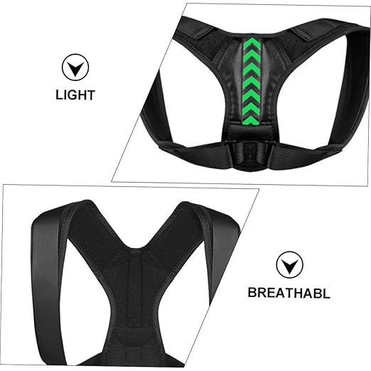 Adjustable Hunchback Corrector Shoulder Support Belt for Men Women Lightweight Upper Back Brace Posture Trainer to Sitting Posture Neck Shoulder Comfortable Spine Alignment Aid