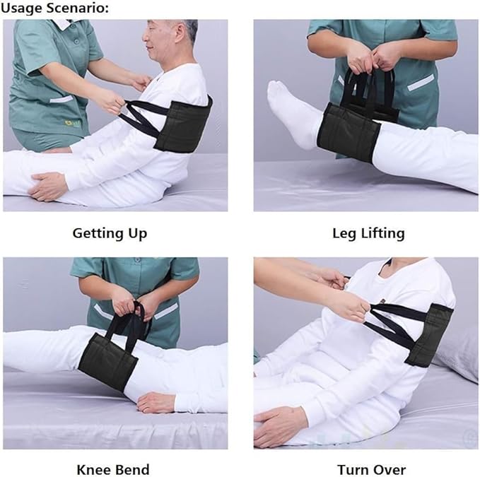 31.5-inch Patient Lifting Sling - Padded Transfer Strap for Elderly Mobility Assistance -