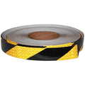 Yellow Black Reflective Tape Outdoor Waterproof 1 inch X 166 feet, High Visibility Hazard Conspicuity Safety Industrial Marking Tape