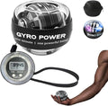 Wrist Ball Hand Exerciser, Auto-Start Torque Ball with LCD Counter, Ball Wrist & Forearm Strengthener, Adjustable Resistance Grip Trainer with LED Lights