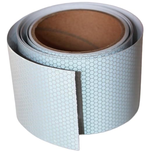 Industrial Reflective Tape Silver Outdoor Waterproof 3 inch, High Visibility Hazard Conspicuity Safety Marking Tape (10 feet)