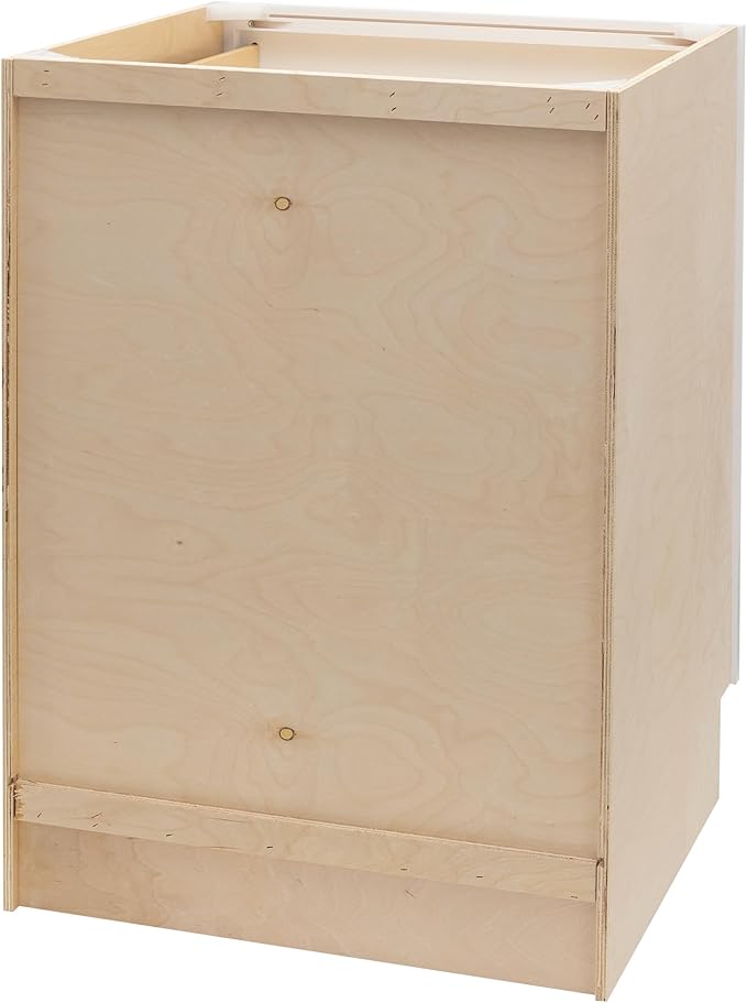 Quicklock RTA (Ready-to-Assemble) | Base Kitchen Cabinets - Shaker Style | Made in America (Pure White, 30" W x 34.5" H x 24" D 3 Drawer Pots and Pans)