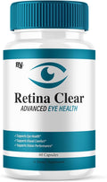 BLUE VIBE Retina Clear Advanced Eye Health Supplement, Retina Clear Max Strength Overall Vision & Wellness Supplement, RetinaClear Advanced Vision Support and Eye Health Formula Pills (60 Capsules)