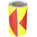Reflective Tape 6 inch X 10 feet, Outdoor Waterproof Hazard Conspicuity Safety Warning Industrial Marking Tape