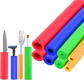 Foam Tube Grip/Foam tubing- 8PCS (4 Sizes) Comfortable Aid for Utensils - No BPA/Phthalate/Latex