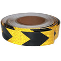 Yellow Black Reflective Tape Outdoor Waterproof 1 inch X 66 feet, High Visibility Hazard Conspicuity Safety Industrial Marking Tape