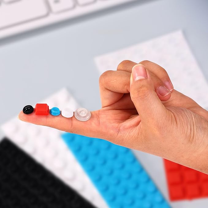 190pcs Bump Dots for Visually Impaired, Low Vision Aids Impairment Braille Stickers Raised Tactile Dots Labels Products for Blind People Elderly Keyboard Daily Objects Assorted Sizes and Styles
