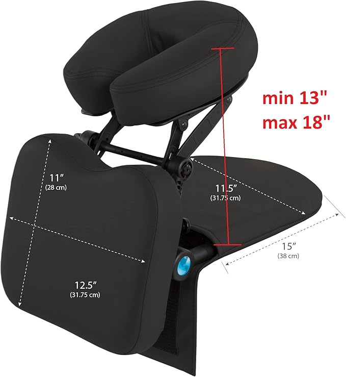 EARTHLITE Massage Kit Travelmate - Ultra-Portable Face Down Tabletop Massage System perfect for Vitrectomy Recovery & On-The-Go Massage