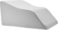Lounge Doctor Elevating Leg Rest Wedge Pillow with Memory Foam, Heather Grey, Large
