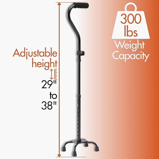 Caring Folding Quad Cane