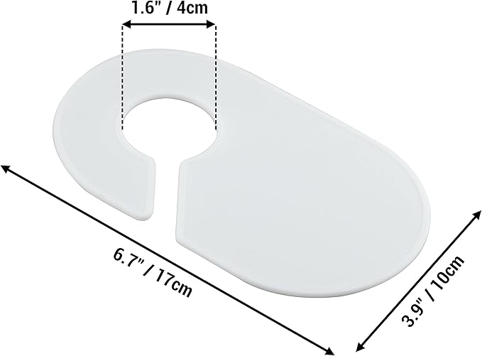 20 Pack Clothing Rack Size Dividers Blank Closet Separators for Clothes Baby Closet Size Divider Hooks Wardrobe Large Hangers Clothing Size Dividers for Racks Hanging Closet Organizer