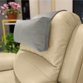 Non-Slip Head Pillow for Recliners - Neck Support Cushion with Velvet Cover for Pain Relief at Home, Office and Travel (Light Gray)