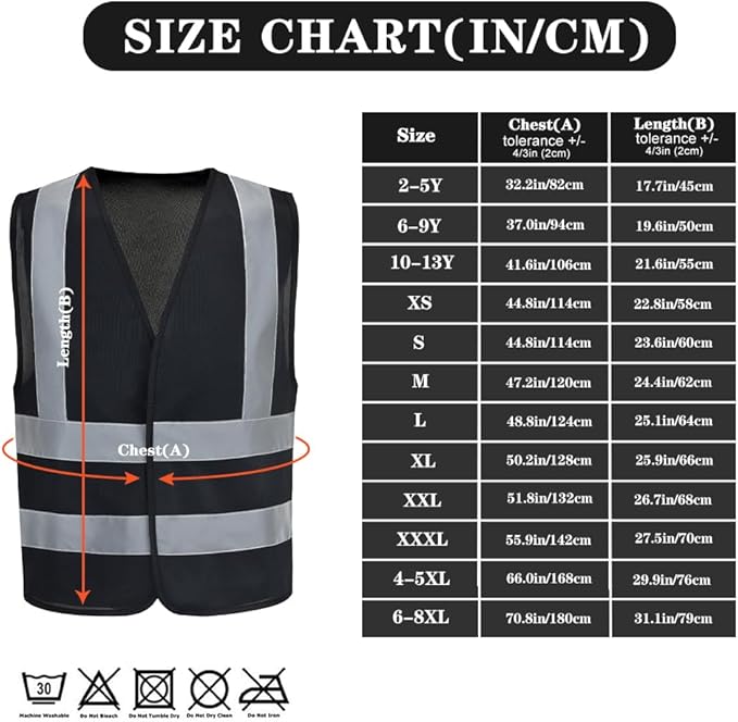 AYKRM 12 colour High visibility viz vest hi vis viz reflective work construction safety vest (XS-8XL)