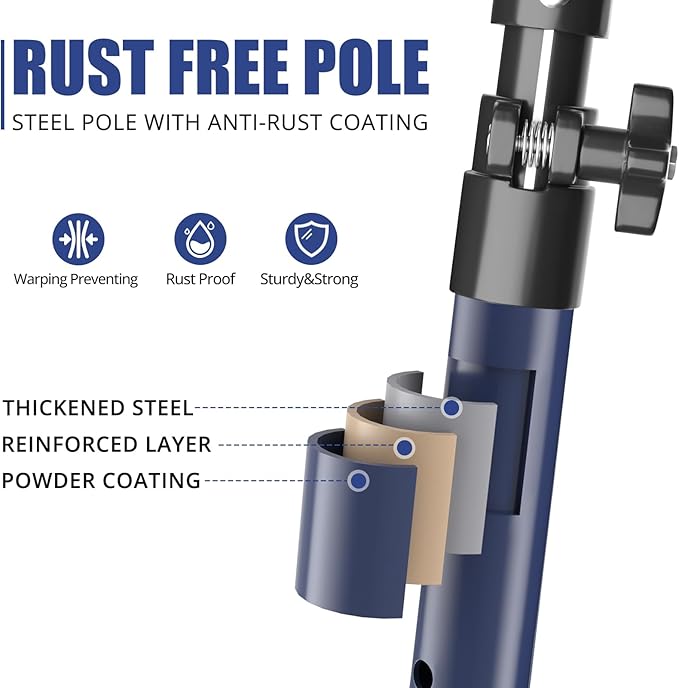 XINQIAO Cabinet Jacks for Installing Cabinets, Heavy Duty Third Hand Tools Adjustable Support Pole from 23.6 in to 45.3 in, 2 PCS