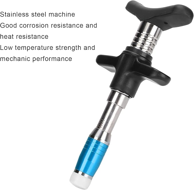 ZJchao Chiropractic Adjustment Tool, 10 Levels Manual Single Head Spinal Massager Hand Back Massage Tool Gun Device Portable Chiropractic Adjustment Tool (Blue)