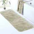 Walensee Large Bathroom Rug (24 x 72, Light Tan) Extra Soft and Absorbent Shaggy Bath Rug Machine Washable Microfiber Bath Mat Non Slip Bath Mat, Luxury Bathroom Floor Mats