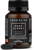 JSHealth Sleep Aid with Magnesium, Lavender & Passionflower - Sleep Supplement for Adults - Non-Drowsy Supplement Calms Body & Mind, 30 Tablets
