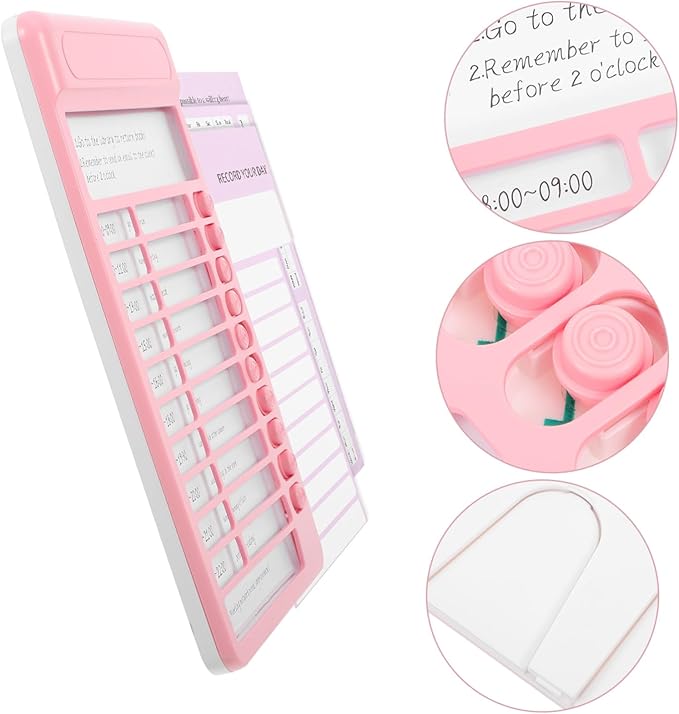 Uonlytech Student Behavior Chore Chart Portable 2-in-1 DIY Reminder and Schedule Board for Boys and Girls Multi-functional Habit Tracker for Classroom and Home