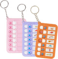 3 Pack Reminder Boards for The Elderly Detachable Daily Task Pads School Bags & Memory Aid Portable Visual Schedule with Keyring