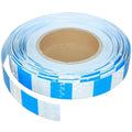 Blue and White Reflective Tape Outdoor Waterproof 1 inch X 66 feet, High Visibility Hazard Conspicuity Safety Industrial Marking Tape