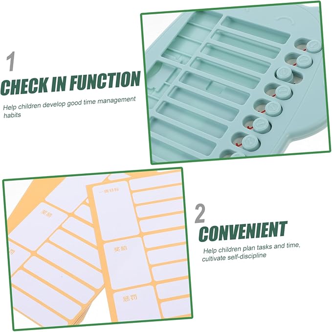 1set Multi-Functional Chores Chart for Boys and Girls Portable Behavior Tracker Replacement Cards Encourages Responsibility and Management Daily Tasks