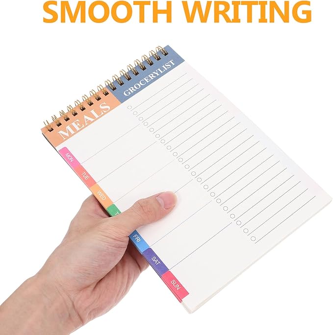Daily Schedule Planner Notepad with Spiral Binding Undated To Do List Notebook for Students Office and Travel Portable Multipurpose Desk Organizer for Notes Reminders and Activity