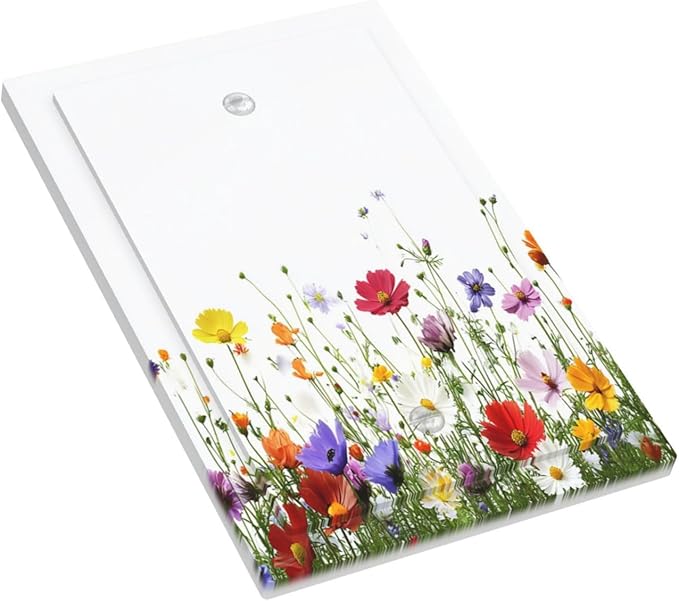 Light Switch Cover Plate Colorful Wildflowers Plant Floral Daisy 1 Gang No Device Blank Electrical Wall Plates Faceplate Decorative Switch Plate For Bed Room Living Room Decor