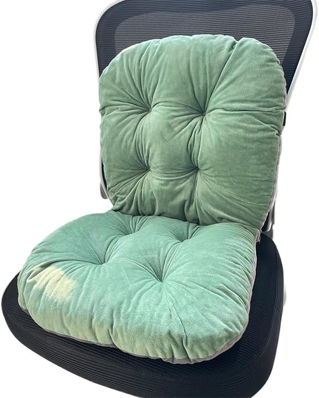 Chair Pads Plush Seat Cushion with Back Support - Office Chair Cushion for Long Sitting Comfort, Multiple Colors Available (Green,42 * 85cm/16.54 * 33.46inch)