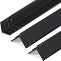 Sasylvia 10 Pcs Wall Corner Protector Guards, Vinyl 1-1/8 x 48 Inches Corner Trim Molding, Avoid Scratching Scuffs, Ease Install and Cleaning for Door Countertop Furniture Cabinet Protection, Black