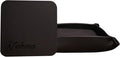 Valet Tray – Full-Grain Leather Catchall Organizer for Keys, Phone & Wallet – Rustic Nightstand & Desk Tray with Raised Sides – Handmade in USA (Black, Small Square/Coaster Set)