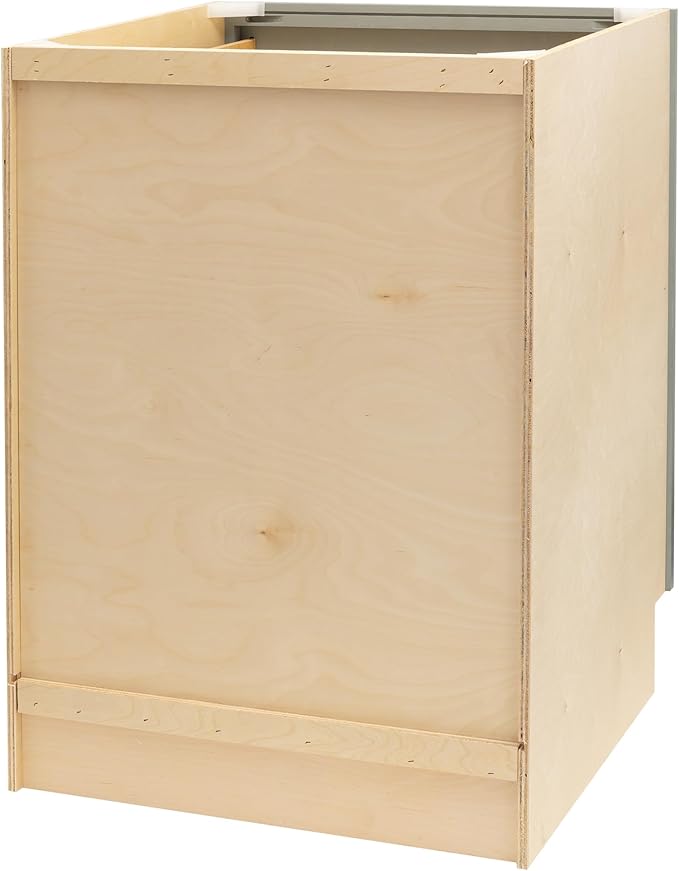 Quicklock RTA (Ready-to-Assemble) | Base Kitchen Cabinets - Shaker Style | Made in America (Magnetic Gray, 30" W x 34.5" H x 24" D 3 Drawer Pots and Pans)