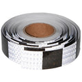 Black White Reflective Tape 2 inch X 166 feet, Outdoor Waterproof Hazard Conspicuity Warning Industrial Marking Tape