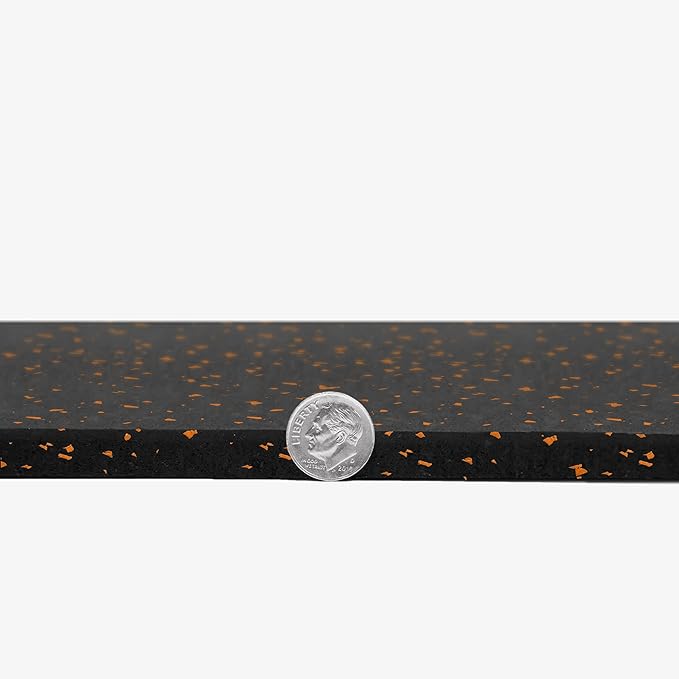 IncStores 3/8 Inch Thick Heavy Duty Rubber Flooring Roll | Flexible Recycled Rubber Roll Flooring for a Stronger and Safer Basement, Home Gym, Shed, or Trailer | 4ft x 10ft