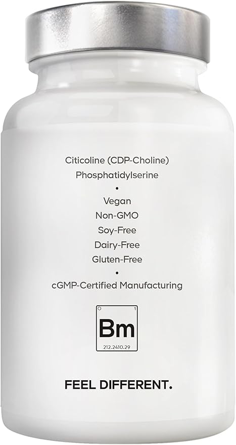 Amen Brain Memory Supplement- Bacopa, Lion’s Mane, Alpha-GPC, Citicoline, Phosphatidylserine, Rhodiola, Ginkgo, BioPerine, Huperzine A - NSF Certified Cognition & Mind Vitamins, Non-GMO - 60 Capsules