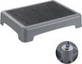 Mobility Step Stool for Adults & Seniors,Indoor/Outdoor Portable Stair Assist,Anti-Slip Bathroom Step Platform for Kitchen,Office, Door,Bedside,Stairs,Car for Elderly,Grey-Black